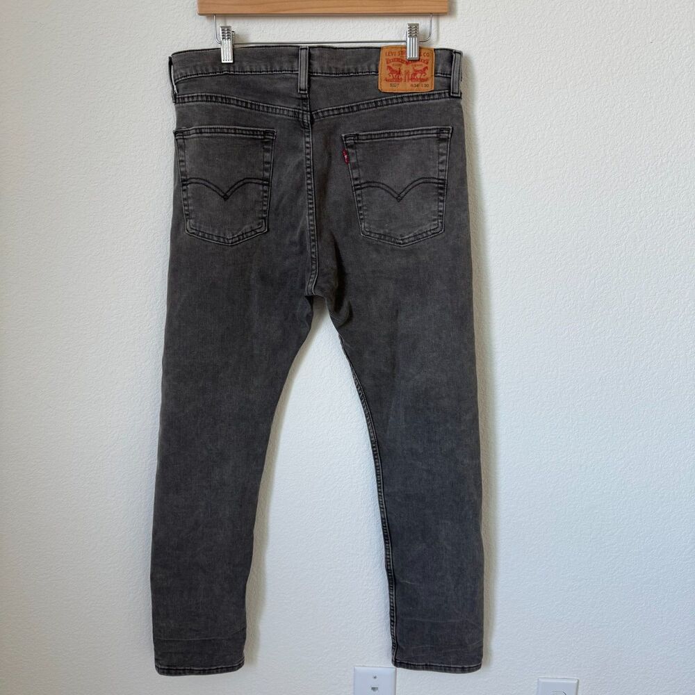 Levi's 510 Skinny Fit Men's Mid Rise Grey Denim Jean, size‎ 34 (A10) - Picture 12 of 13